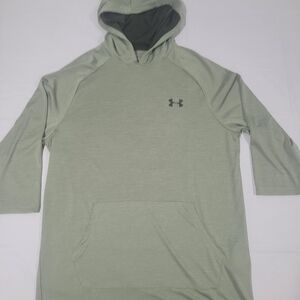 Under Armour Men's Light Green Hooded Performance Shirt